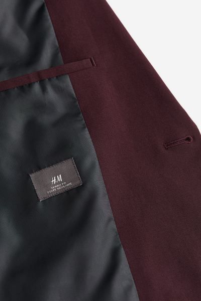 Skinny Fit Jacket - Burgundy - Men | H&M US | H&M (US + CA)