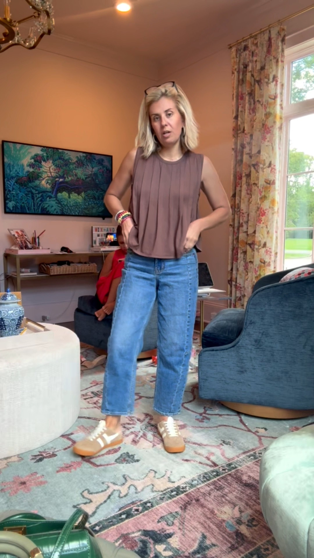 Sharing a few of my favorite jeans! Oh and this new top is a YES! 
Top - small
Jeans - 0 and 2 petite 
Shoes - 8 

*Use code FP25 for 25% off orders of $150+ on the Fall Preview Collection. Valid 8/3-8/9

#LTKOver40 #LTKstorytime #LTKdayinmylife
