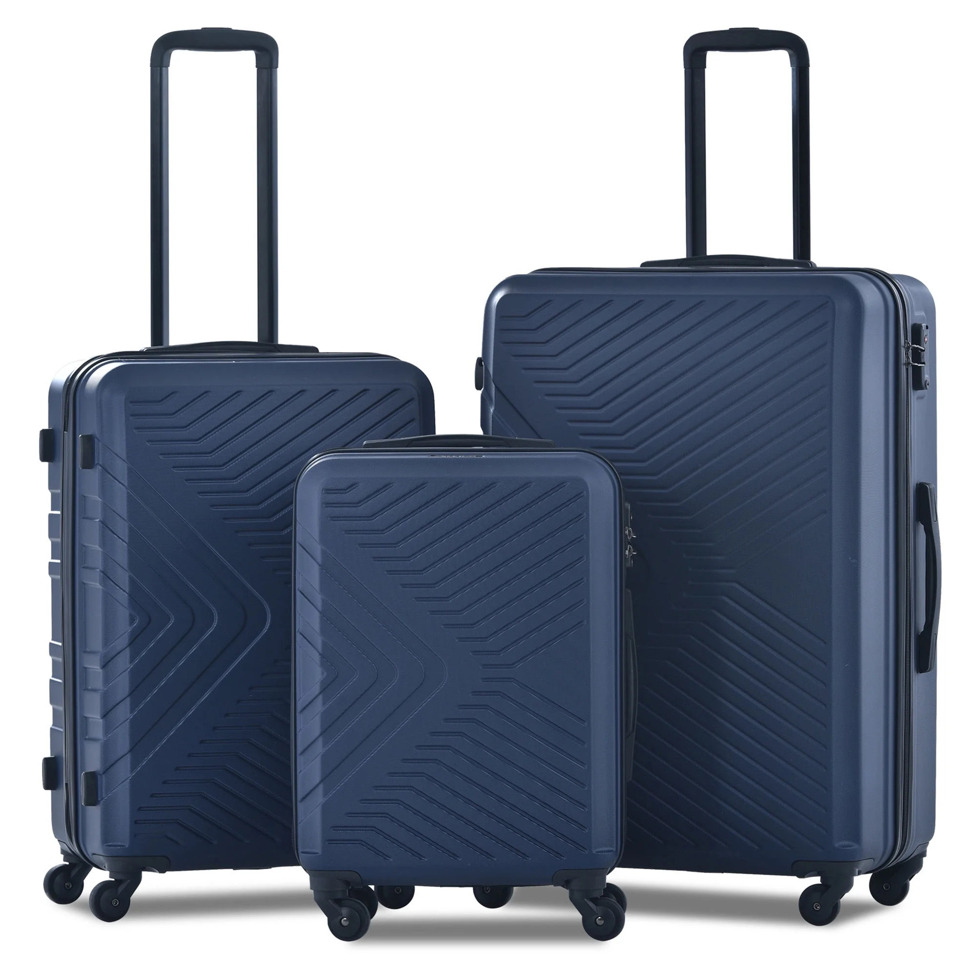 Travelhouse 3 Piece Luggage Set Hardshell Lightweight Suitcase with TSA Lock Spinner Wheels 20in2... | Walmart (US)