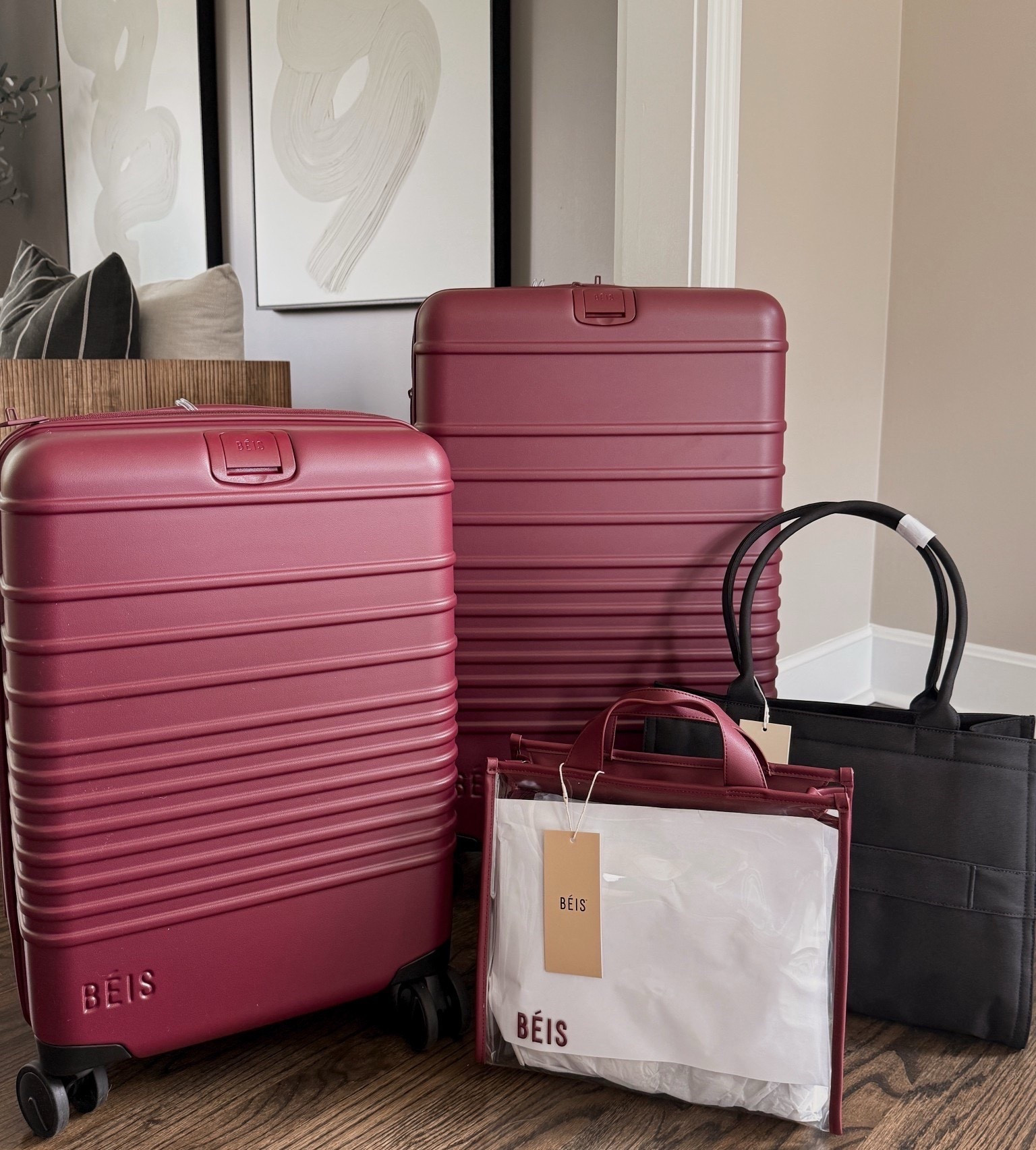 Burgundy luggage for fall travel! 🍁🍂🤎

Beis, beis luggage, fall travel, burgundy, Amanda west 





#LTKItBag #LTKTravel