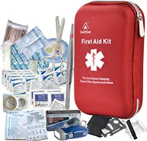 deftget 163 Pieces First Aid Kit Waterproof IFAK Molle System Portable Essential Injuries Medical... | Amazon (US)