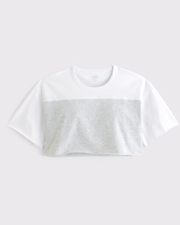 YPB Heavyweight Active Cotton Cropped Tee | Abercrombie & Fitch (US)