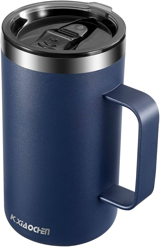 KXIAOCHEN 20oz Insulated Coffee Mug with Lid, Stainless Steel Coffee Cup, Double Wall Vacuum Coff... | Amazon (US)