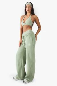 DSGN Studio Script Embroidered Straight Leg Jogger | boohoo (US & Canada)