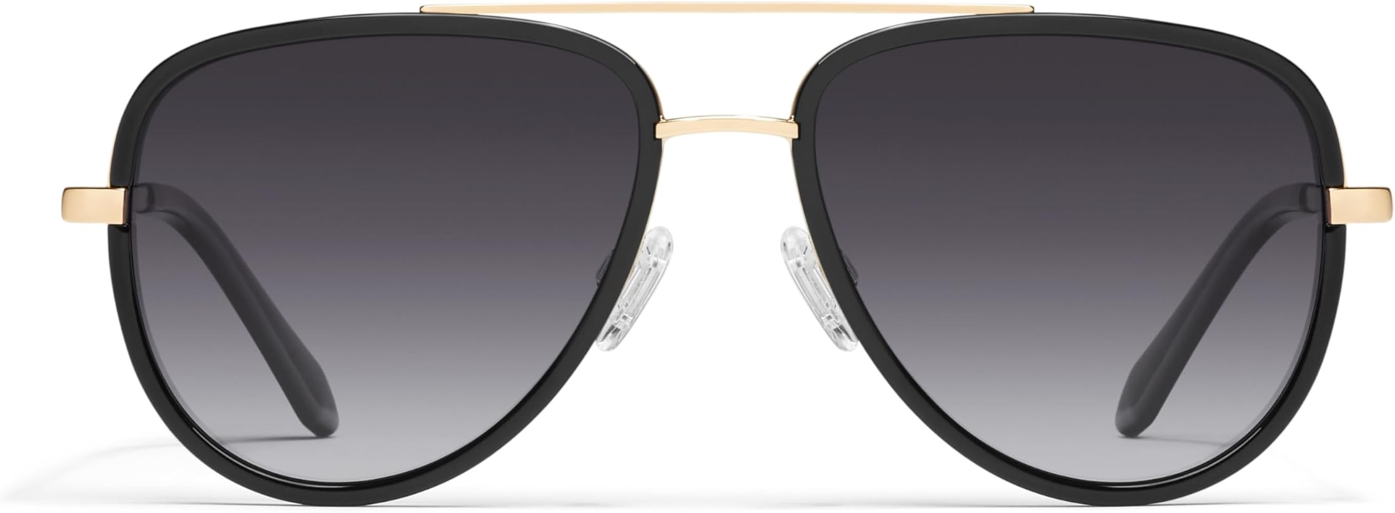 Quay - Sunglasses for Men & Women, Polarized Aviator Lenses with UV Protection (All In Medium) | Amazon (US)