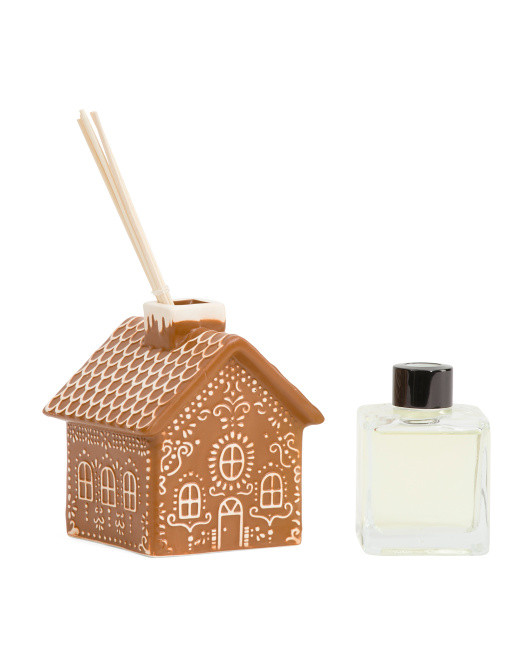 150ml Spiced Gingerbread House Reed Diffuser | TJ Maxx