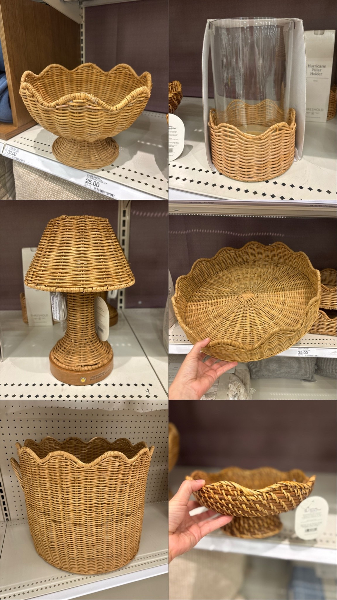 So many cute rattan and scalloped edge finds at @Target!

#LTKHome