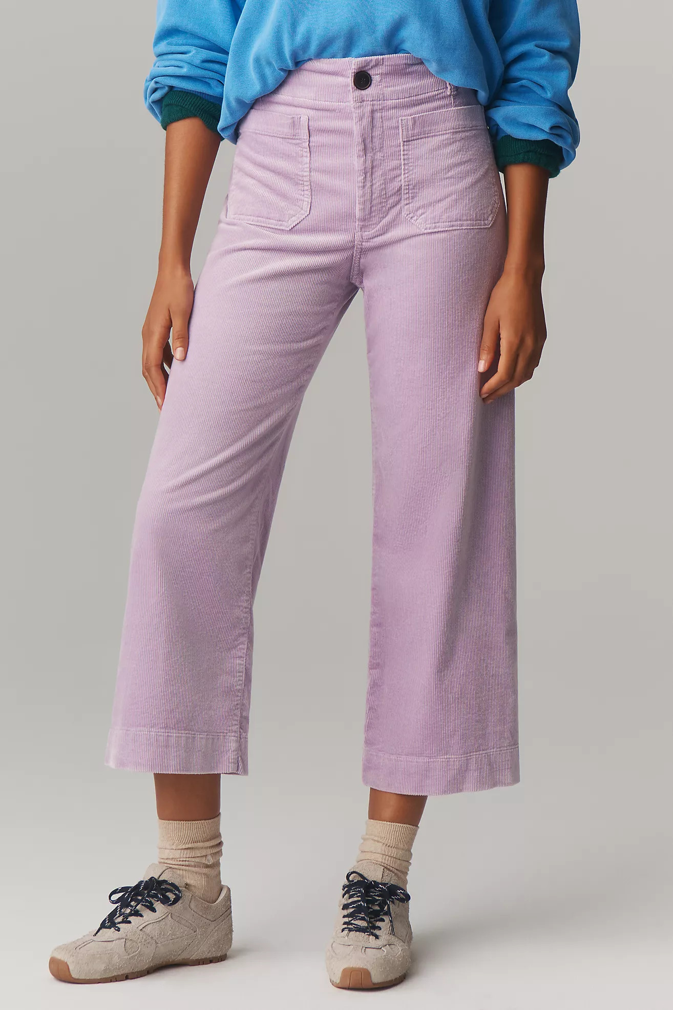 The Colette Corduroy Crop Wide-Leg Pants by Maeve | Anthropologie (US)