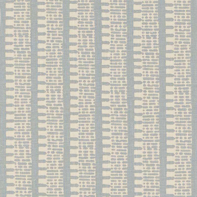 Schumacher Kiosk Orpington Blue Fabric | DecoratorsBest