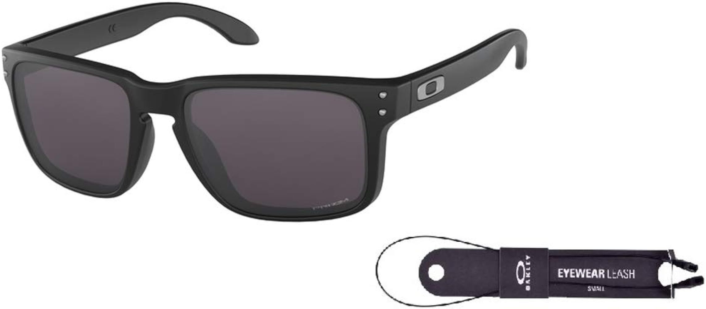 Oakley Holbrook OO9102 Sunglasses For Men+ BUNDLE Leash + BUNDLE with Designer iWear Eyewear Kit | Amazon (US)