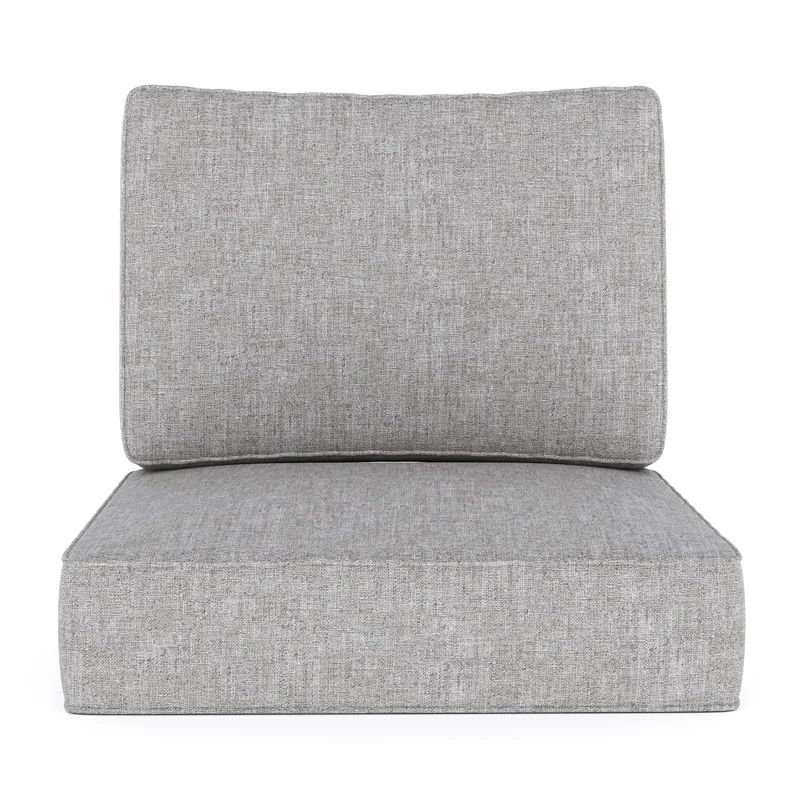 Sand & Stable™ 2 - Piece Outdoor Sunbrella® Seat/Back Cushion 25'' W x 26'' D | Wayfair North America