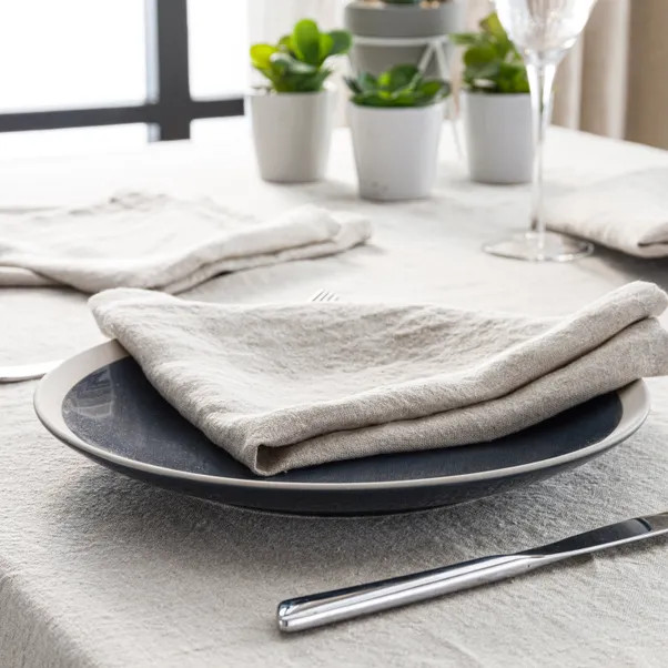 Set of 4 Cartmel Natural Linen Napkins | Dunelm (migrated)