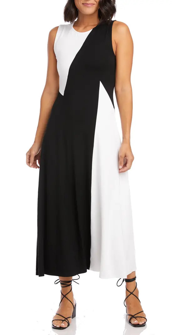 Sleeveless Colorblock Maxi Dress | Nordstrom