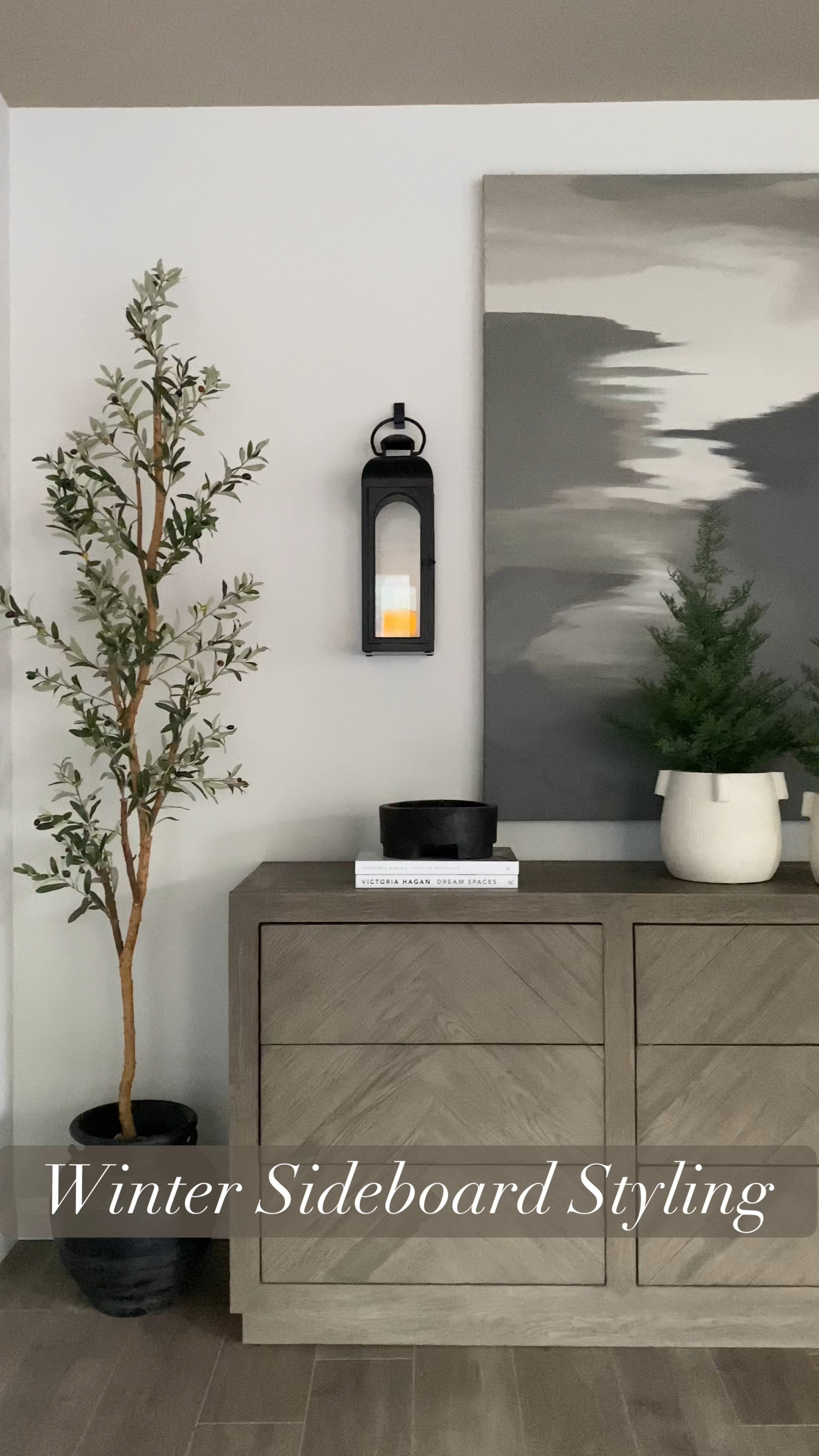 Winter sideboard styling!

Sideboard decor. Coffee table books. Interior design books. Black lanterns. Olive tree. Wooden bowl. Decorative bowl. Terracotta planter. Mini pine trees.

#LTKunder100 #LTKhome #LTKSeasonal