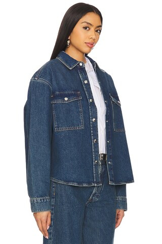 Paxton Shirt in Sea Blue | Revolve Clothing (Global)