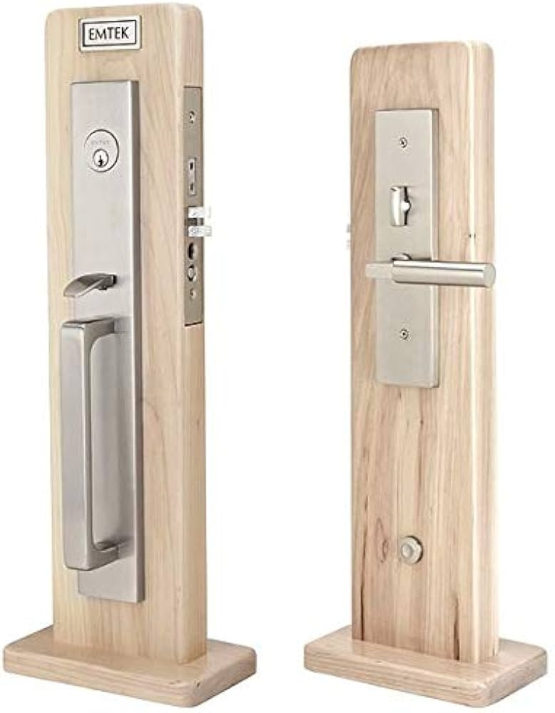 EMTEK Lugano Mortise Entry Set with Matching Finish Round Knob - Choice of Left/Right Handing - A... | Amazon (US)
