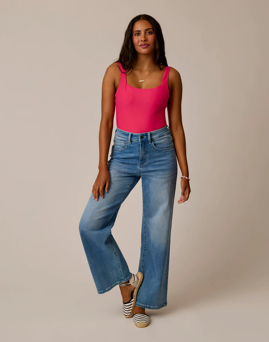 Audrey Wide Leg: Blue Tide | Carve Designs