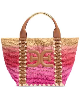 Sam Edelman Marley Raffia Collapsible Large Tote - Macy's | Macy's