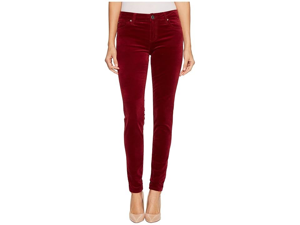 KUT from the Kloth Mia Toothpick Skinny in Red (Red) Women's Jeans | 6pm