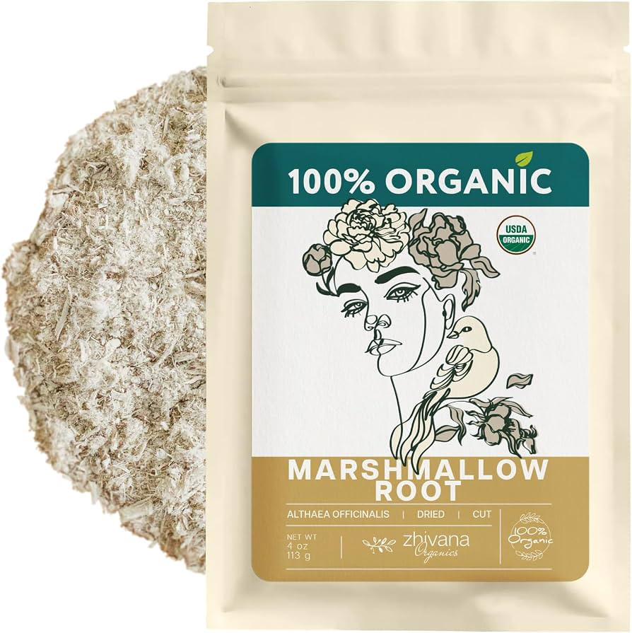 Marshmallow Root Tea (Althea Officinalis) – Organic Marshmallow Root - 4oz | Amazon (US)