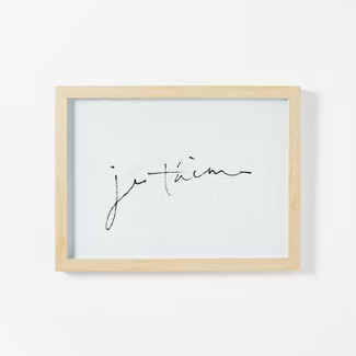 16" x 12" Je Taime Framed Wall Art - Threshold™ designed with Studio McGee | Target