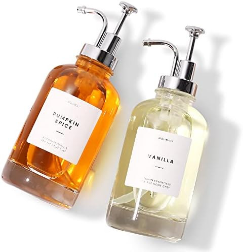 MoliMoli Coffee Syrup Dispenser for Coffee Bar, Coffee Pump Dispenser, Glass Syrup Bottle w. Pump... | Amazon (US)