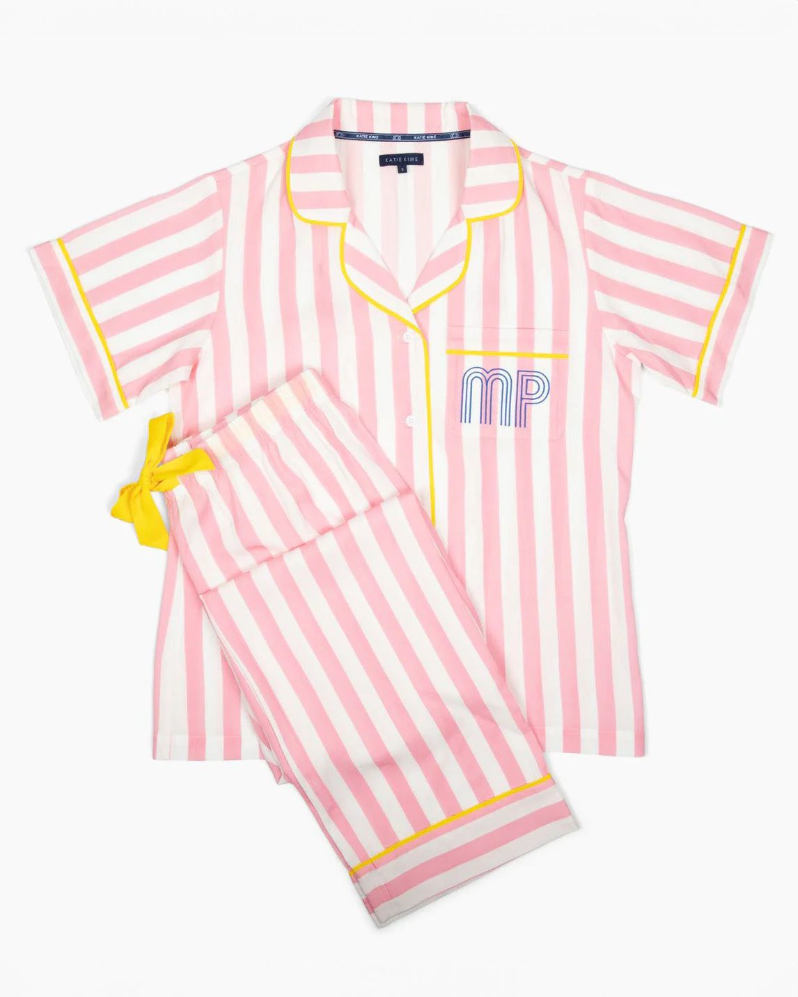 Retro Striped Pajama Pants Set | Colorful Prints, Wallpaper, Pajamas, Home Decor, & More | Katie Kime Inc
