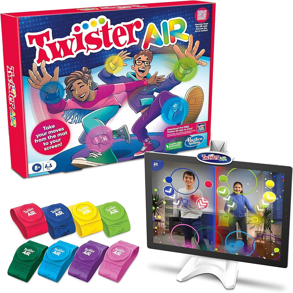 Hasbro Gaming Twister Air Game | AR App Play Game with Wrist and Ankle Bands | Links to Smart Dev... | Amazon (US)