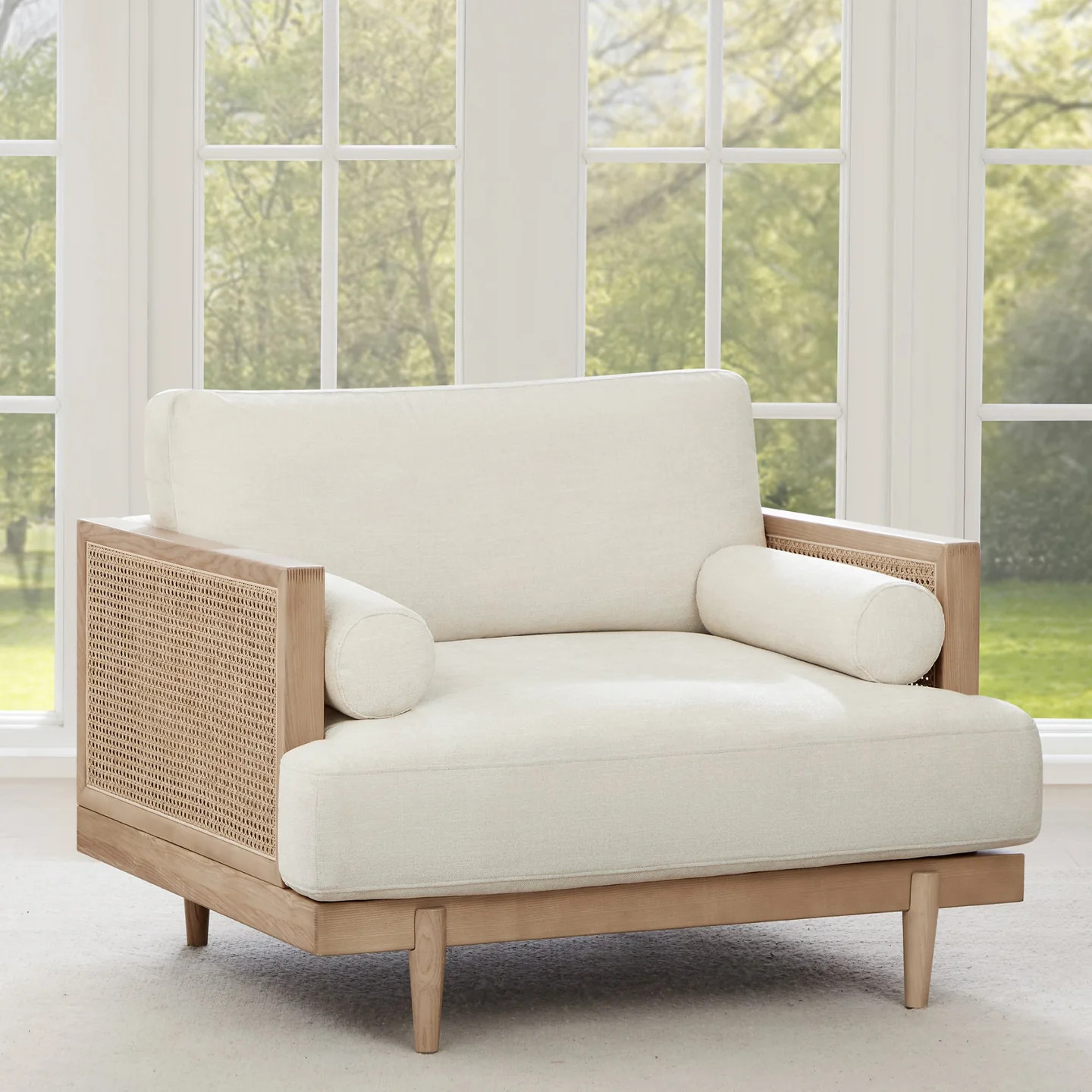 Julane Cane Armchair|Mid-Century Charm, Inviting Comfort | Chita