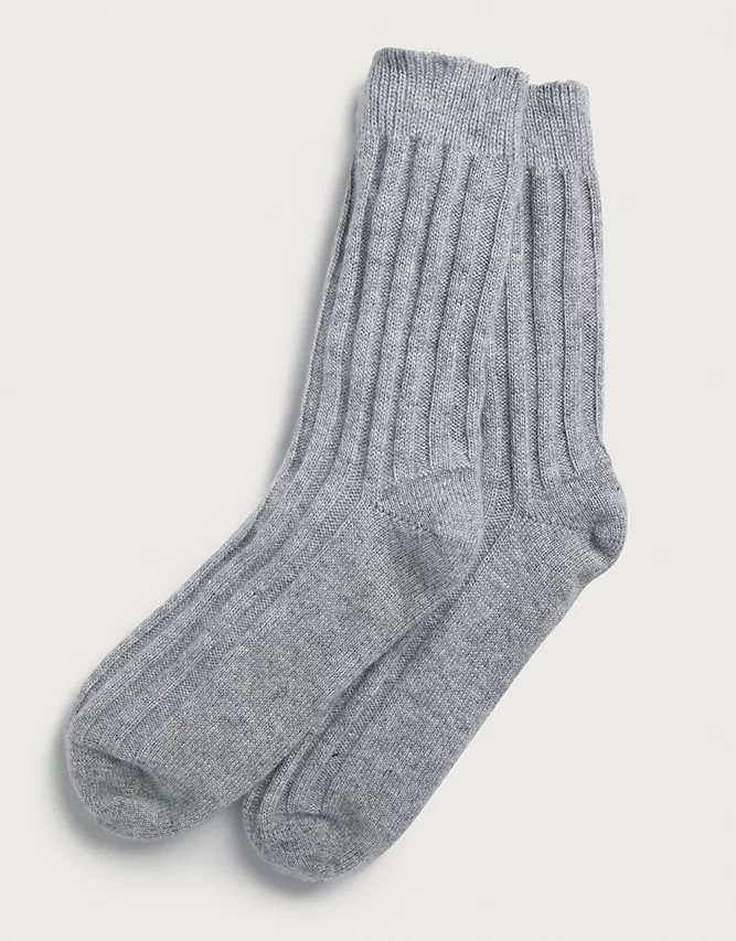 Men's Cashmere Bed Socks | The White Company UK & ROW
