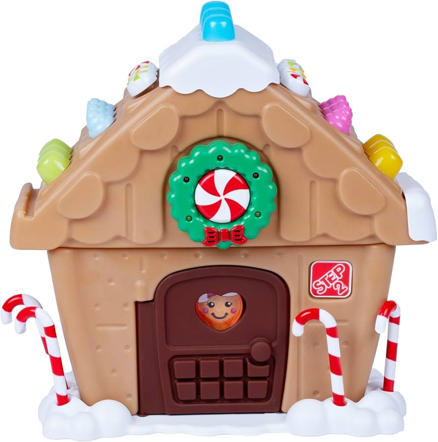 Step2 My First Gingerbread House, Kids Interactive Christmas Holiday Toy, Lights Up and Plays Mus... | Amazon (US)