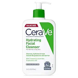 CeraVe Hydrating Facial Cleanser | Moisturizing Non-Foaming Face Wash with Hyaluronic Acid, Ceram... | Amazon (US)