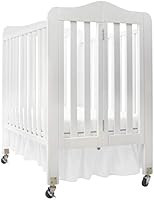 Babydoll Bedding Mini Crib Solid Dust Ruffles, White | Amazon (US)