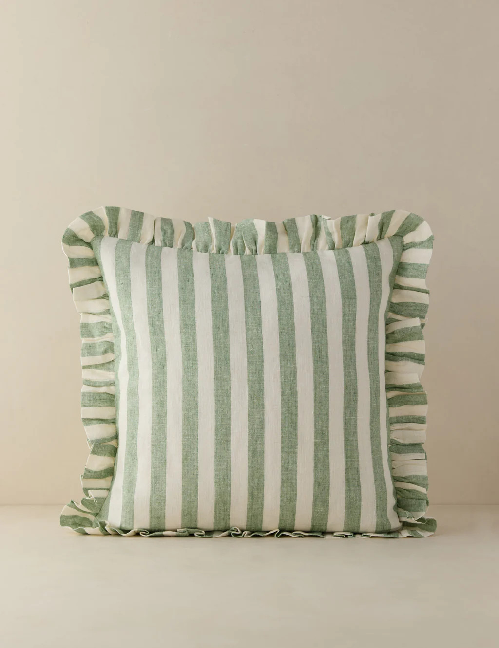 Amaroso Linen Ruffle Pillow | Lulu and Georgia 
