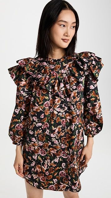 Floral Ruffle Button Up Dress | Shopbop