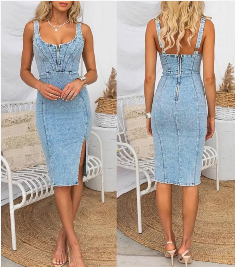 Obsessed with this little denim dress from Amazon 😍 Also available in black denim 

#LTKstyletip #LTKSeasonal #LTKfindsunder50