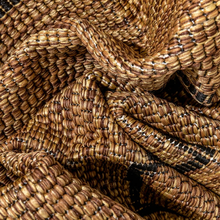 Well Woven Kalissa Natural Jute Indoor/Outdoor Tribal Medallion Area Rug 5x7 (5'3" x 7'3") - Walm... | Walmart (US)