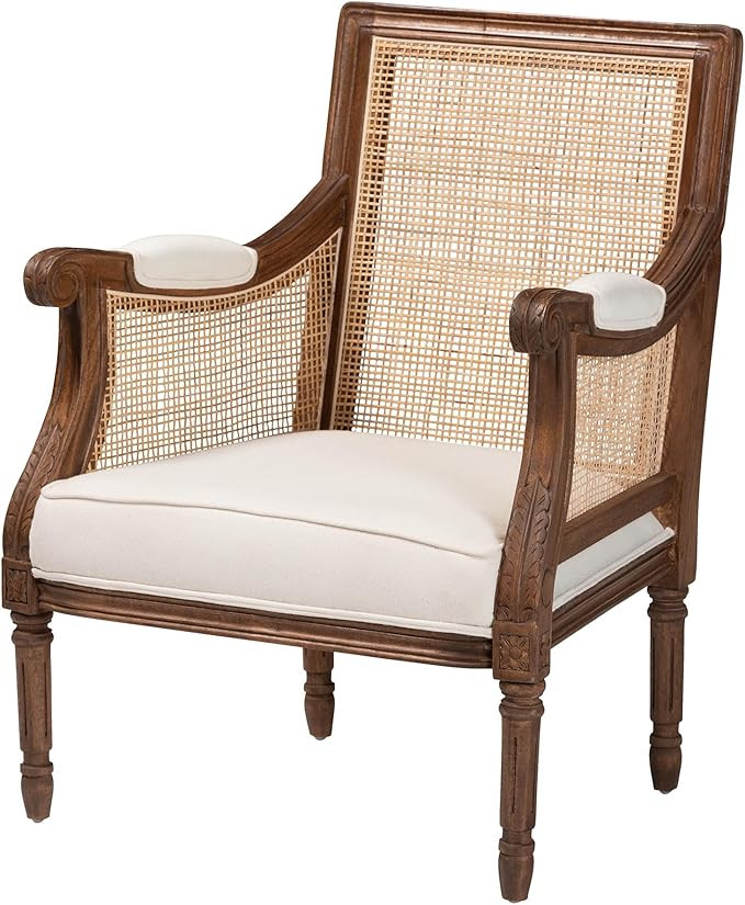 bali & pari Desmond Natural Rattan Armchair, One Size, Brown | Amazon (US)