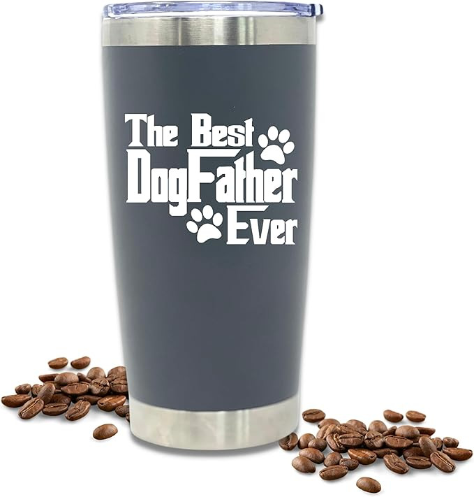 Brooke & Jess Designs The DogFather - Dog Dad Tumbler - Dog Lovers Gifts for Men - Dog Dad Cup, T... | Amazon (US)