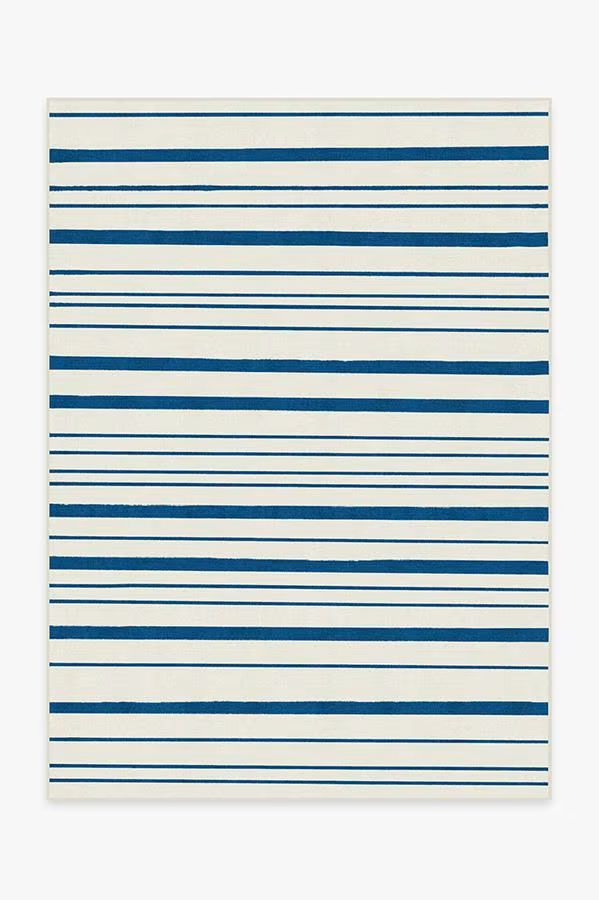 Hudson Stripe Indigo Rug | Ruggable