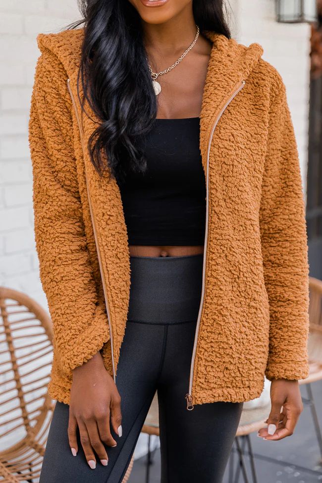 Forest Of Dreams Camel Sherpa Jacket FINAL SALE | The Pink Lily Boutique