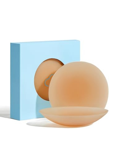 LUCKMEEY Nipple Covers For Women Hypoallergenic Sticky Bra Sticky Adhesive Silicone Nipple Pasties with Travel Box | Amazon (US)