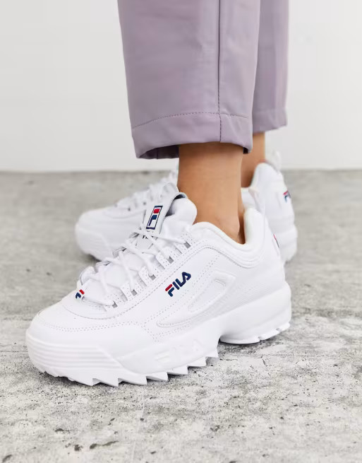 Fila Disruptor Sneakers In White | ASOS (Global)