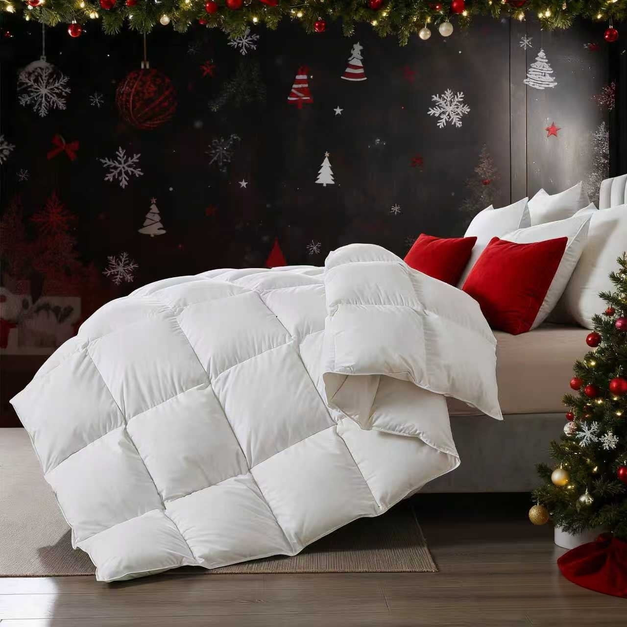 BedTreat Goose Feather Down Comforter King Size, Luxury Hotel Bedding Comforter All Season Duvet ... | Walmart (US)