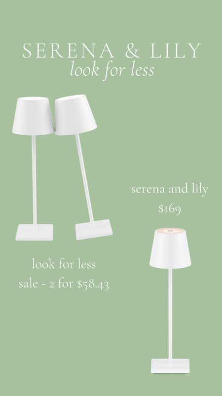 Serena and Lily, prime big deal days, white table, lamp, outdoor, rechargeable, look for less, save or splurge, save, 

#LTKstyletip #LTKxPrime #LTKhome