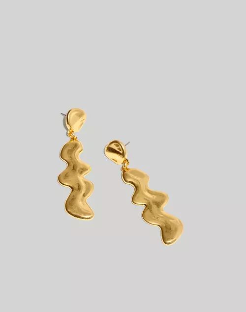 Squiggle Drop Earrings | Madewell