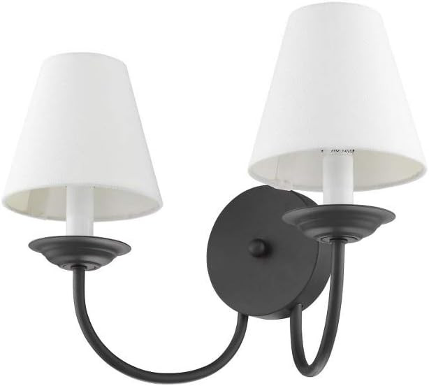 Livex Lighting 5272-04 Mendham 2-Light Wall Sconce, Black , White | Amazon (US)