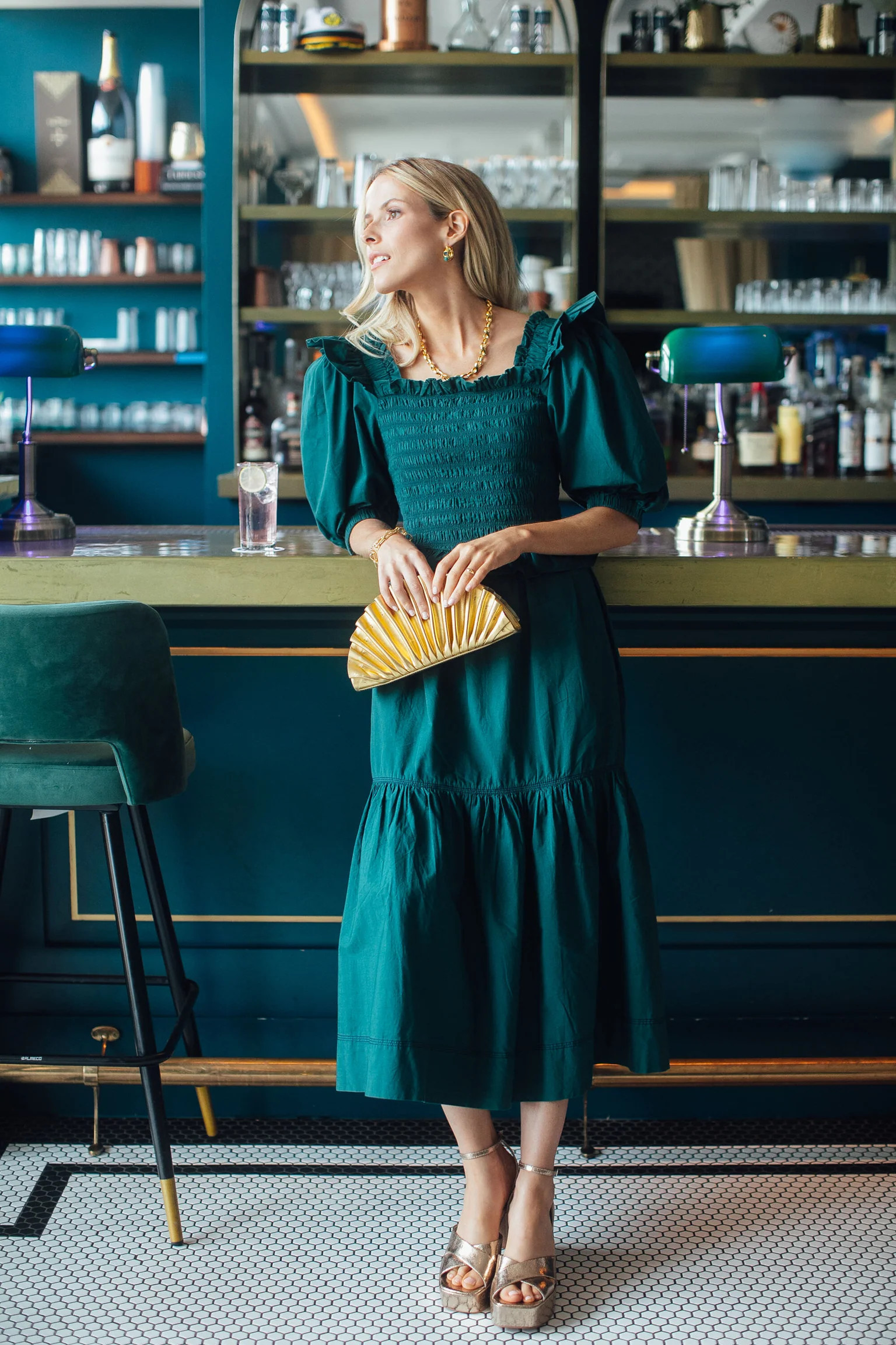 Gold Nala Mini Clutch | Tuckernuck (US)