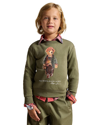 Boys' 2T-7 Polo Bear Fleece Sweatshirt | Macy's
