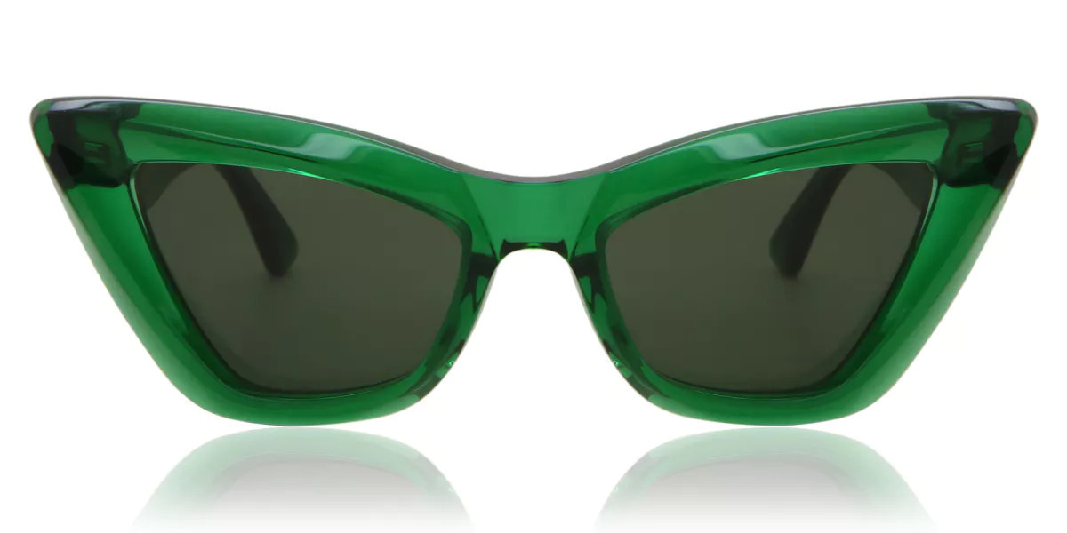 Bottega Veneta BV1101S 010 Women’s Sunglasses Green Size 53 | SmartBuyGlasses Global